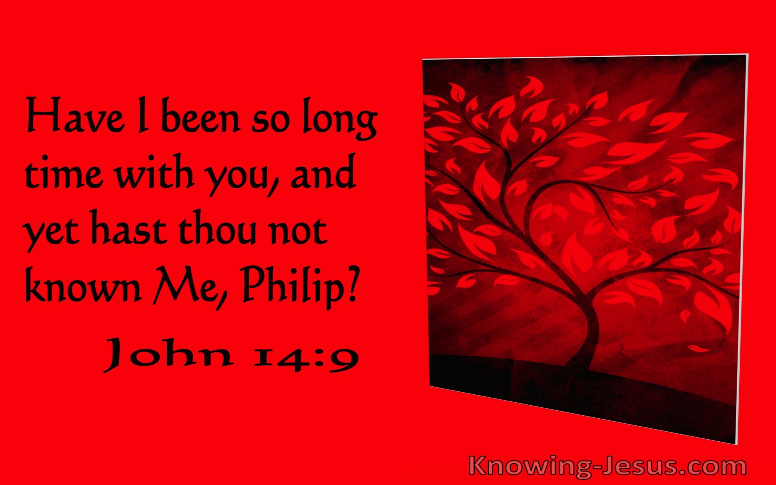 John 14:9 Have I Been So Long With You And Hast Thou Not Known Me (utmost)04:21